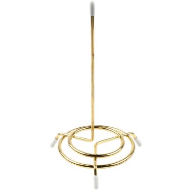 Metal kağıt havlu tutacağı beyaz arkaplanda izole edildi