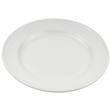 boş seramik plaka beyaz arkaplanda izole