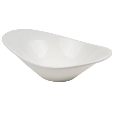 boş seramik plaka beyaz arkaplanda izole