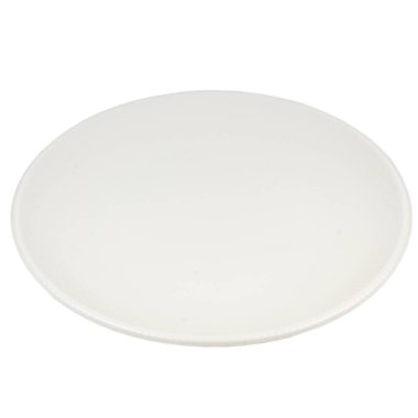 Beyaz arkaplanda beyaz plaka