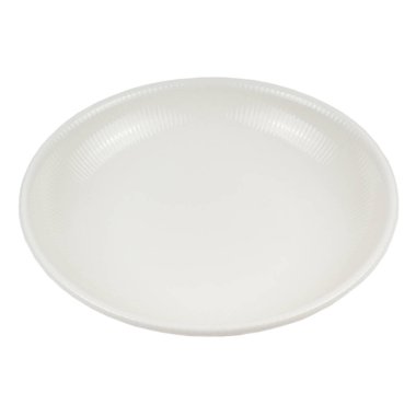 Beyaz arkaplanda beyaz plaka