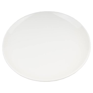 Beyaz arkaplanda beyaz plaka