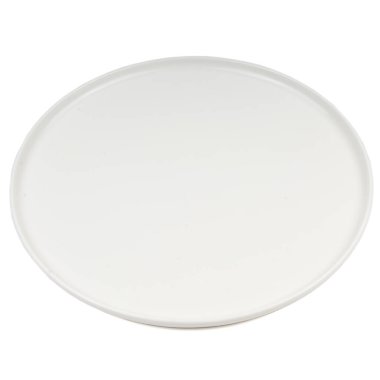 Beyaz arkaplanda beyaz plaka