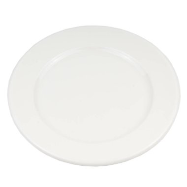 Beyaz arkaplanda beyaz plaka