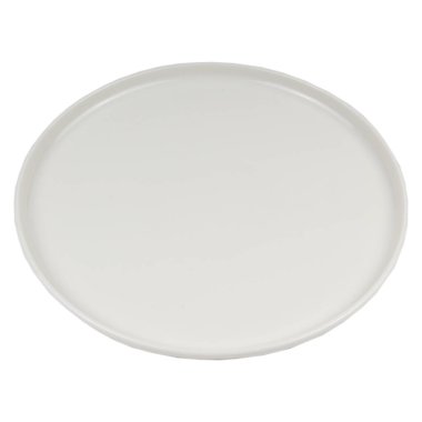 boş seramik plaka beyaz arkaplanda izole