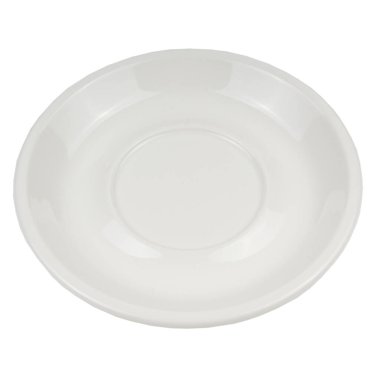 boş seramik plaka beyaz arkaplanda izole