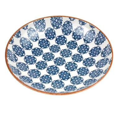 boş seramik plaka beyaz arkaplanda izole