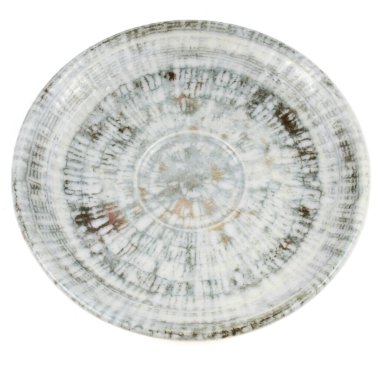 boş seramik plaka beyaz arkaplanda izole