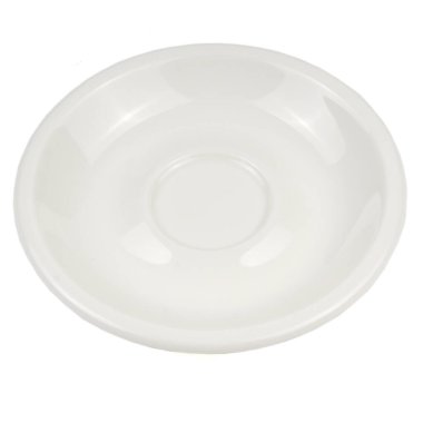 boş seramik plaka beyaz arkaplanda izole