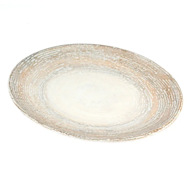 Порожня Керамічна Плита Ізольована Білому Тлі — стокове фото