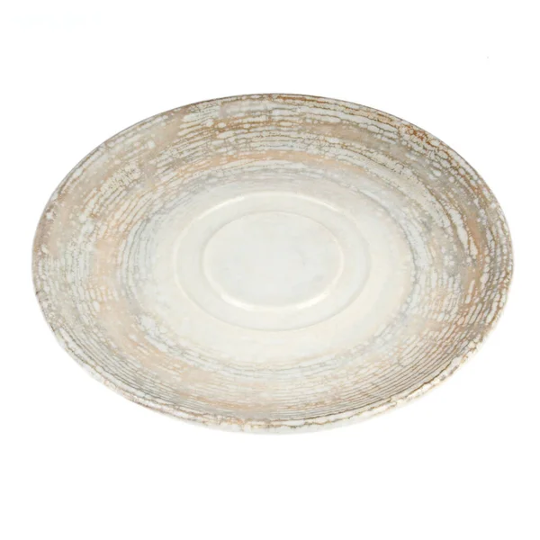 boş seramik plaka beyaz arkaplanda izole