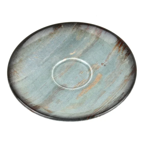 Ceramic Plate White Background — Stock Photo, Image