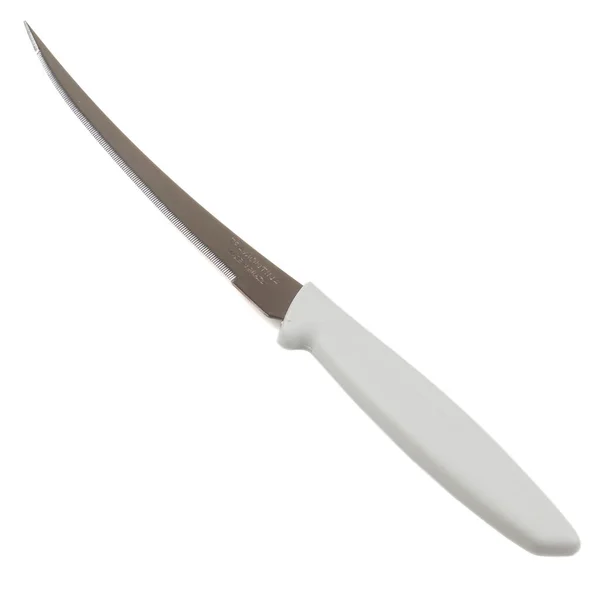 Beyaz Bir Arka Plan Üzerinde Izole Mutfak Bıçağı — Stok fotoğraf