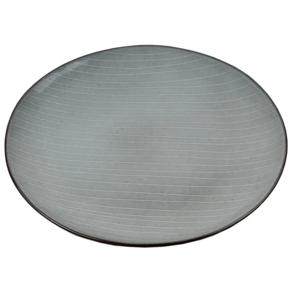 boş seramik plaka beyaz arkaplanda izole