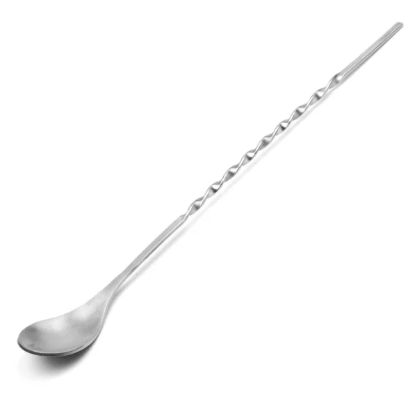 Bar Metal Spoon Isolated White Background — Stock Photo, Image
