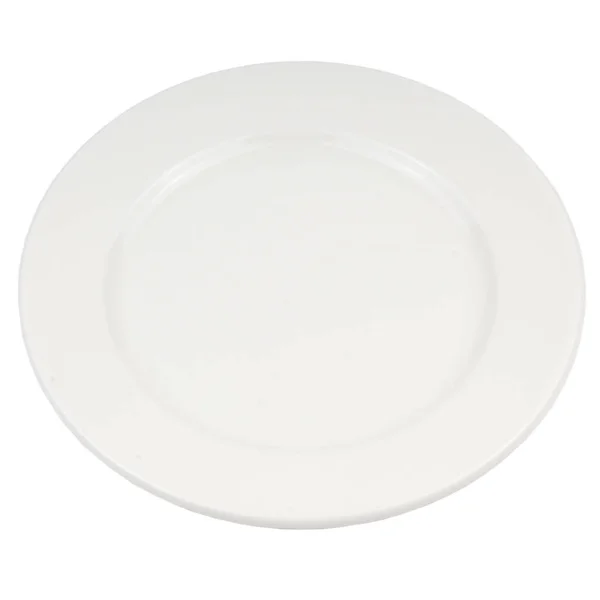 White Plate White Background — Stock Photo, Image