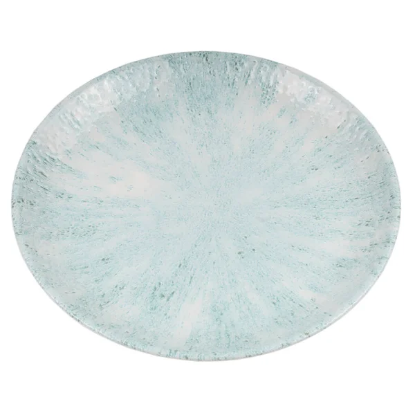 Empty Ceramic Plate Isolated White Background — Stock Photo, Image