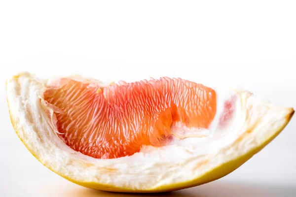 Pomelo White Background Pomelo Advertising Grapefruit Pomelo Pink Fruit Isolated — Stock Photo, Image