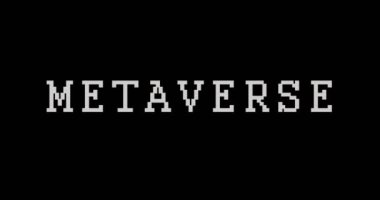 Metaverse with distorted and glitch effect seamless and loopable 3d rendering. Computer hacking, virus and security breach abstract concept. Noised retro tv style background.