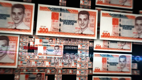 Κούβα Peso Σωρός Από Χρήματα Εικόνα Πλαίσιο Της Έννοιας Της — Φωτογραφία Αρχείου