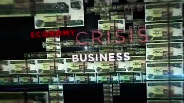 Ethiopië Birr Geld Lus Animatie Camera Vliegen Tussen Etb Bankbiljetten — Stockvideo
