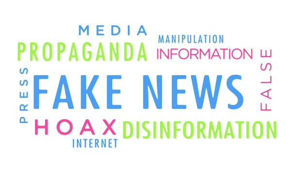 Fake News Kinetic Text Abstract Concept Background Disinformation Propaganda Hoax — Stock Photo, Image