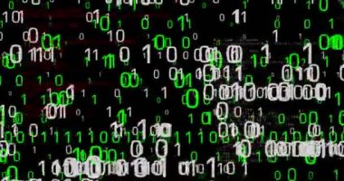 Siber dijital arka plan çarpıtılmış ve bozulma etkisi kusursuz ve üç boyutlu soyut kavram. Gürültülü retro TV tarzı.