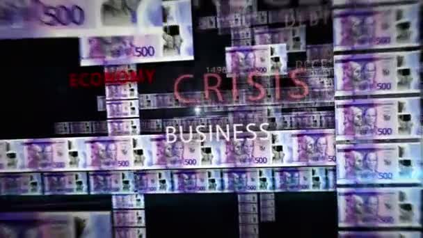 Jamaica Dollar Geld Lus Animatie Camera Vliegen Tussen Jmd Bankbiljetten — Stockvideo