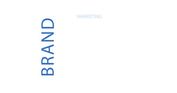 Tekst Kinetyczny Marki Abstrakcyjny Koncepcja Pętli Animowane Marketing Logo Biznesu — Wideo stockowe