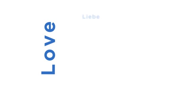Liefde Kinetische Tekst Abstracte Concept Lus Geanimeerd Romantische Liefde Verschillende — Stockvideo