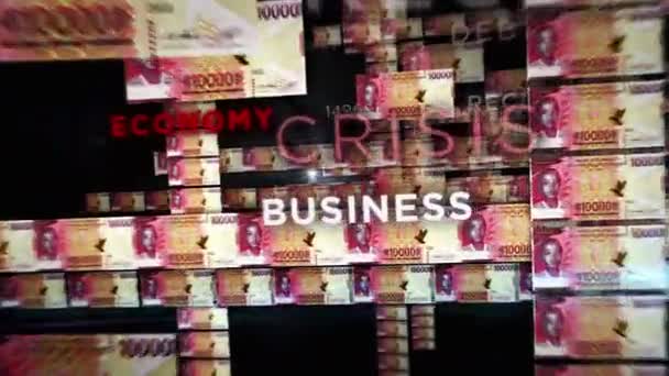 Dinero Franco Guineano Abanico Billetes Mano Papel Guineano Gnf Efectivo — Vídeos de Stock