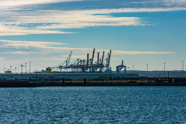 Göteborg Zweden Juni 2021 Containerkranen Skandiahamnen — Stockfoto