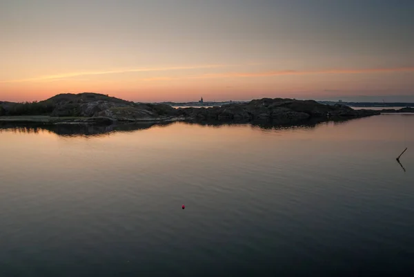 stock image Sunset view of a small island.