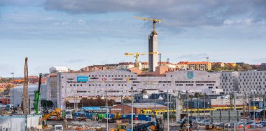 Göteborg, İsveç - 20 Eylül 2019: Kruthuset 17, Göteborg ana terminal.