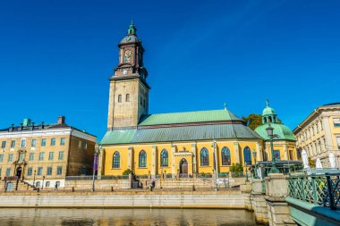 Göteborg, İsveç - 23 Eylül 2019: Alman Kilisesi, Christinae Kilisesi olarak da bilinir..