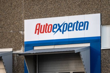 Gothenburg, Sweden - October 12 2022: Autoexperten sign outside a shop.