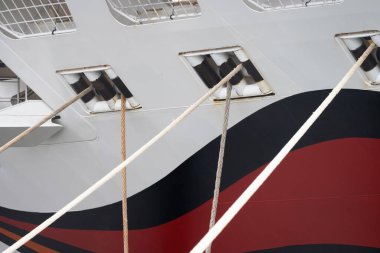 Gothenburg, Sweden - October 29 2022: Moorings of a large cruise ship.