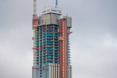 Gothenburg, Sweden - August 28 2022: High rise Karlatornet under construction.
