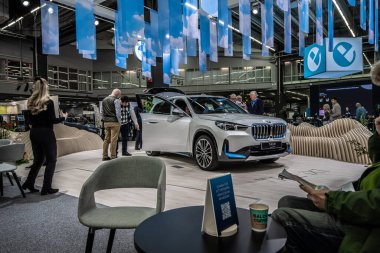 Gothenburg, Sweden - december 03 2022: BMW iX1 electric car on display.