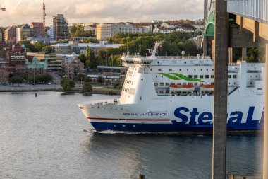 Gothenburg, Sweden - september 14 2022: Stena Jutlandica arriving port of Gothenburg.