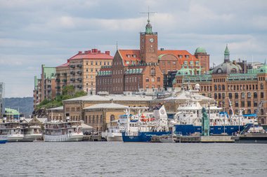 Göteborg, İsveç - 04 Mayıs 2022: Gemiler Casino Cosmopol 'a yanaştı.