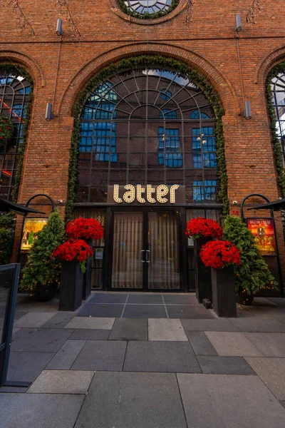 Oslo, Norway - november 19 2022: Entrance of Latter comedy club.