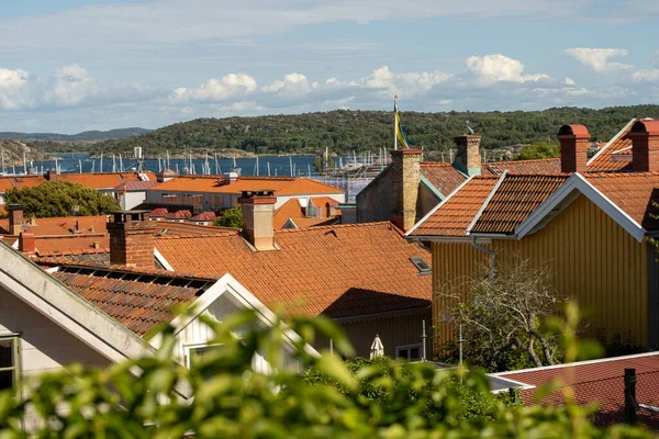 Kungalv Sweden July 2022 Roof Top View Hoses Marstrand — Stock Photo, Image