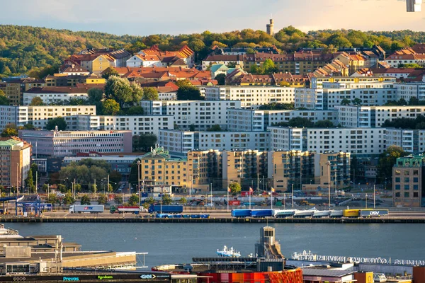 Gotemburgo Suécia Setembro 2022 Grandes Complexos Apartamentos Masthugget — Fotografia de Stock