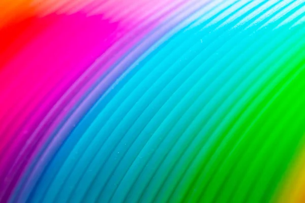Details Van Een Regenboog Gekleurd Plastic Speelgoed — Stockfoto