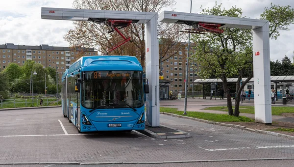 Гетеборг Швеция Мая 2021 Года Электробус Зарядной Станции — стоковое фото