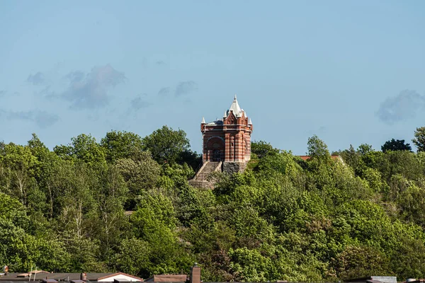 stock image Gothenburg, Sweden - June 12 2021: The Landala water reservoir.