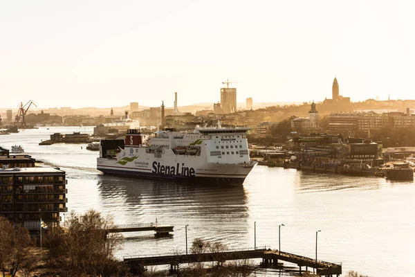 Gotemburgo Suecia Abril 2022 Ferry Stena Jutlandica Sale Gotemburgo Hacia — Foto de Stock