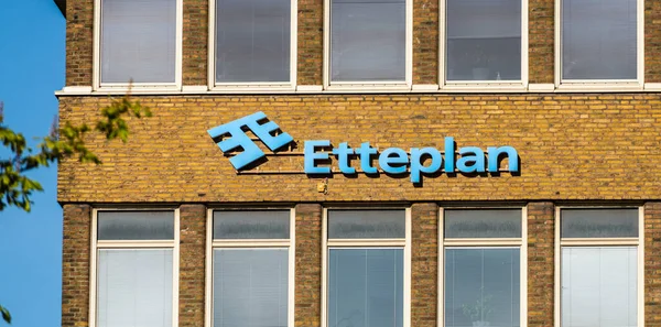 Гетеборг Швеція Травня 2022 Logo Etteplan Brick Office Building — стокове фото