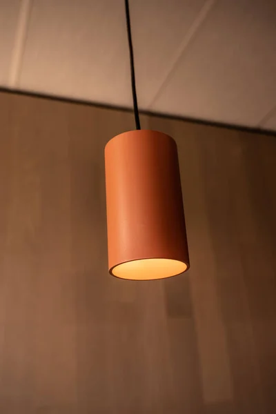 Einfache Und Stilvolle Lampe Restaurant — Stockfoto